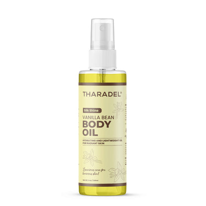 Tharadel SilkShine Body Oil – Vanilla Bean Scent