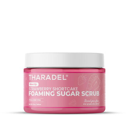 Tharadel Foaming Sugar Scrub – Strawberry Shortcake
