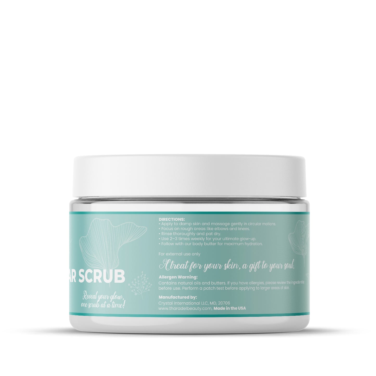 Tharadel Sensitive Skin Sugar Scrub – Unscented