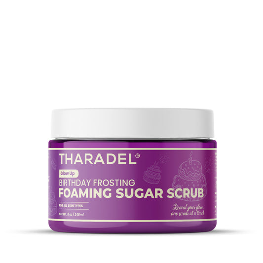 Tharadel Foaming Scrub – Birthday Frosting Scent